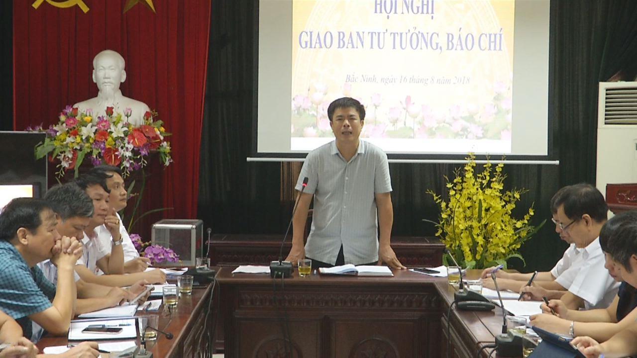 Giao ban công tác tư tưởng, báo chí tháng  8