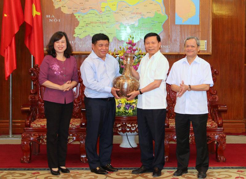Đoàn công tác Bộ Kế hoạch và Đầu tư làm việc tại Bắc Ninh