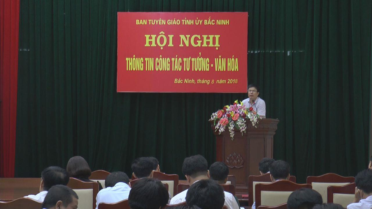 Ban Tuyên giáo Tỉnh ủy thông tin công tác tư tưởng, văn hóa tháng 8