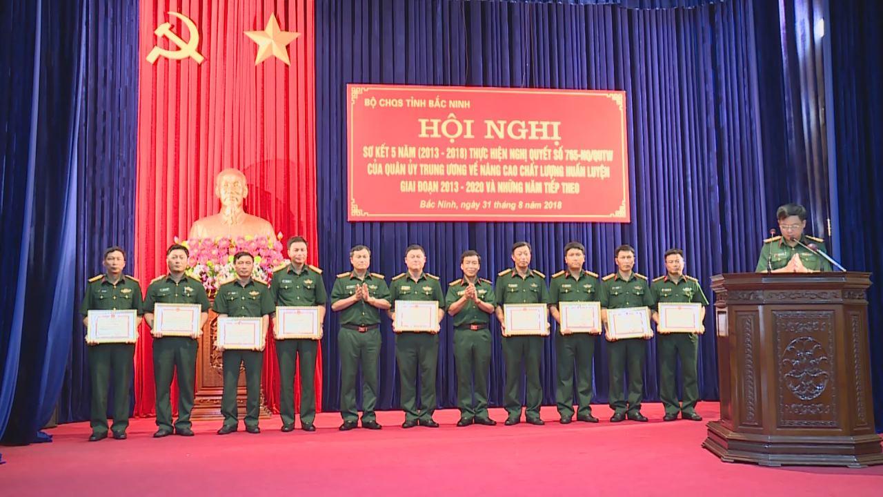 Bộ CHQS tỉnh Bắc Ninh sơ kết 5 năm thực hiện Nghị quyết 765