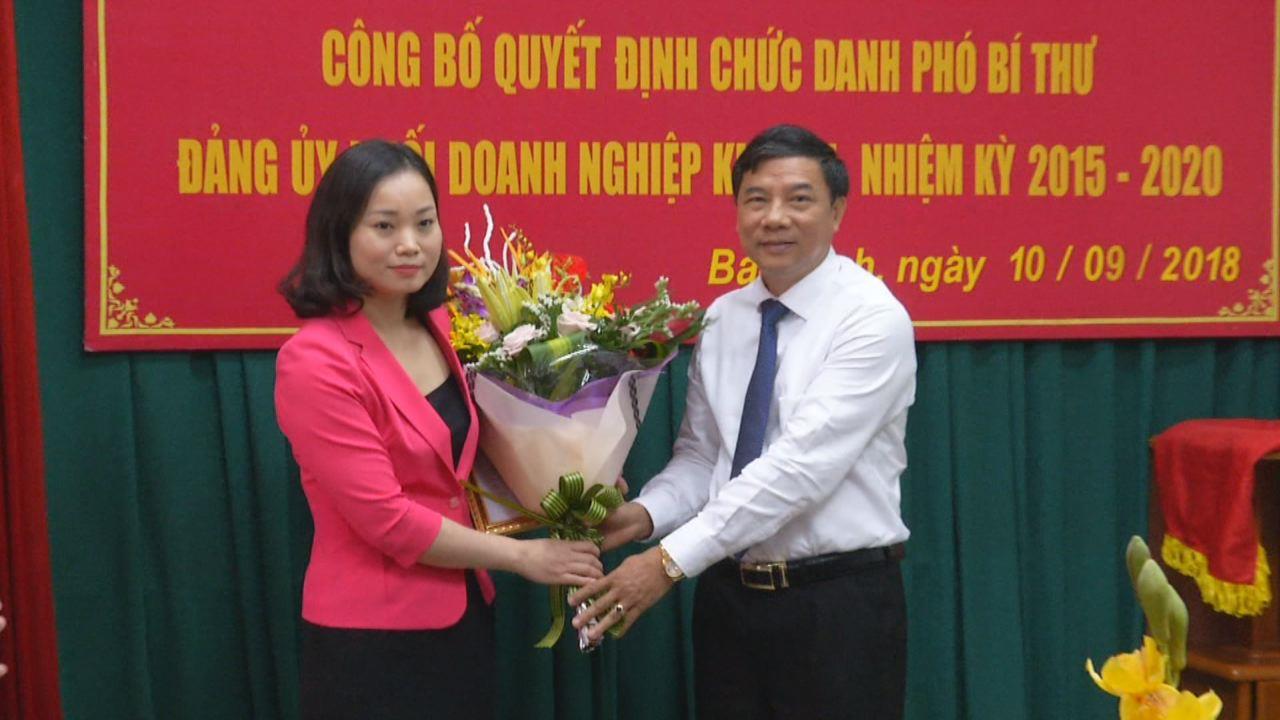 Công bố chức danh Phó Bí thư Đảng ủy Khối Doanh nghiệp tỉnh khóa 2