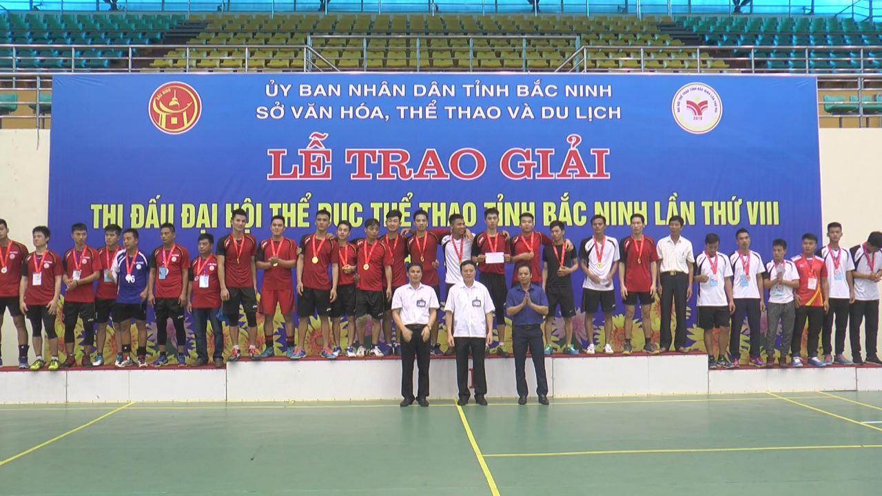 Chung kết giải bóng chuyền Đại hội Thể dục thể thao tỉnh lần thứ VIII năm 2018
