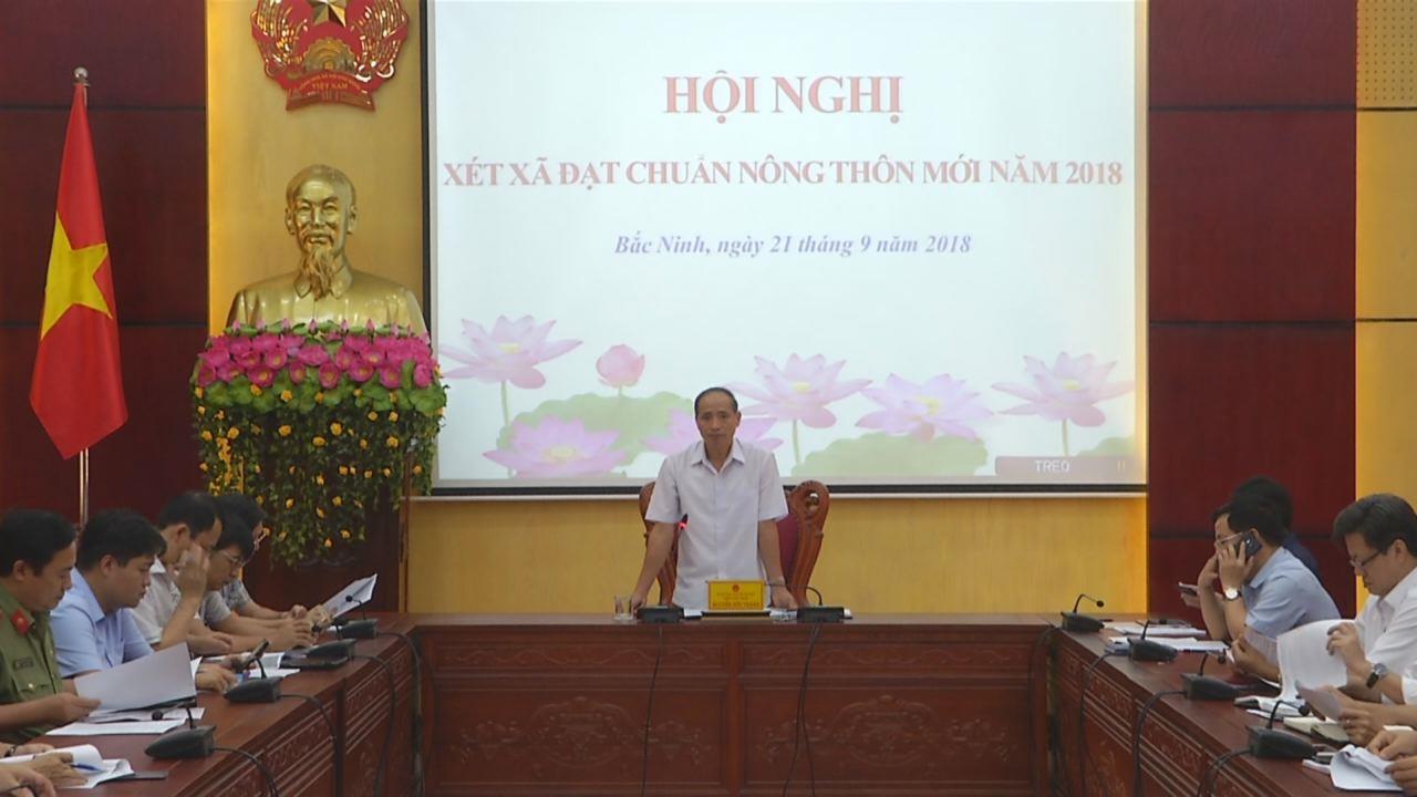 Hội nghị xét xã đạt chuẩn nông thôn mới đợt 1 năm 2018