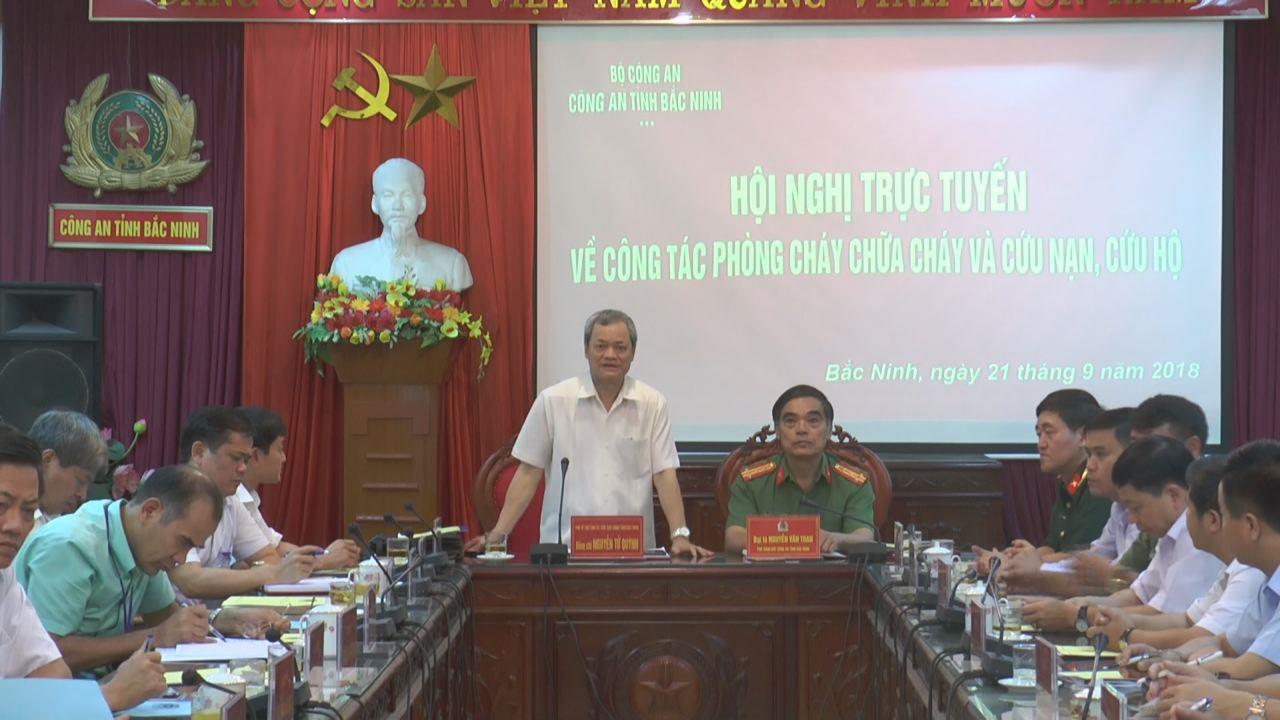 Hội nghị trực tuyến về công tác Phòng cháy chữa cháy và Cứu nạn cứu hộ