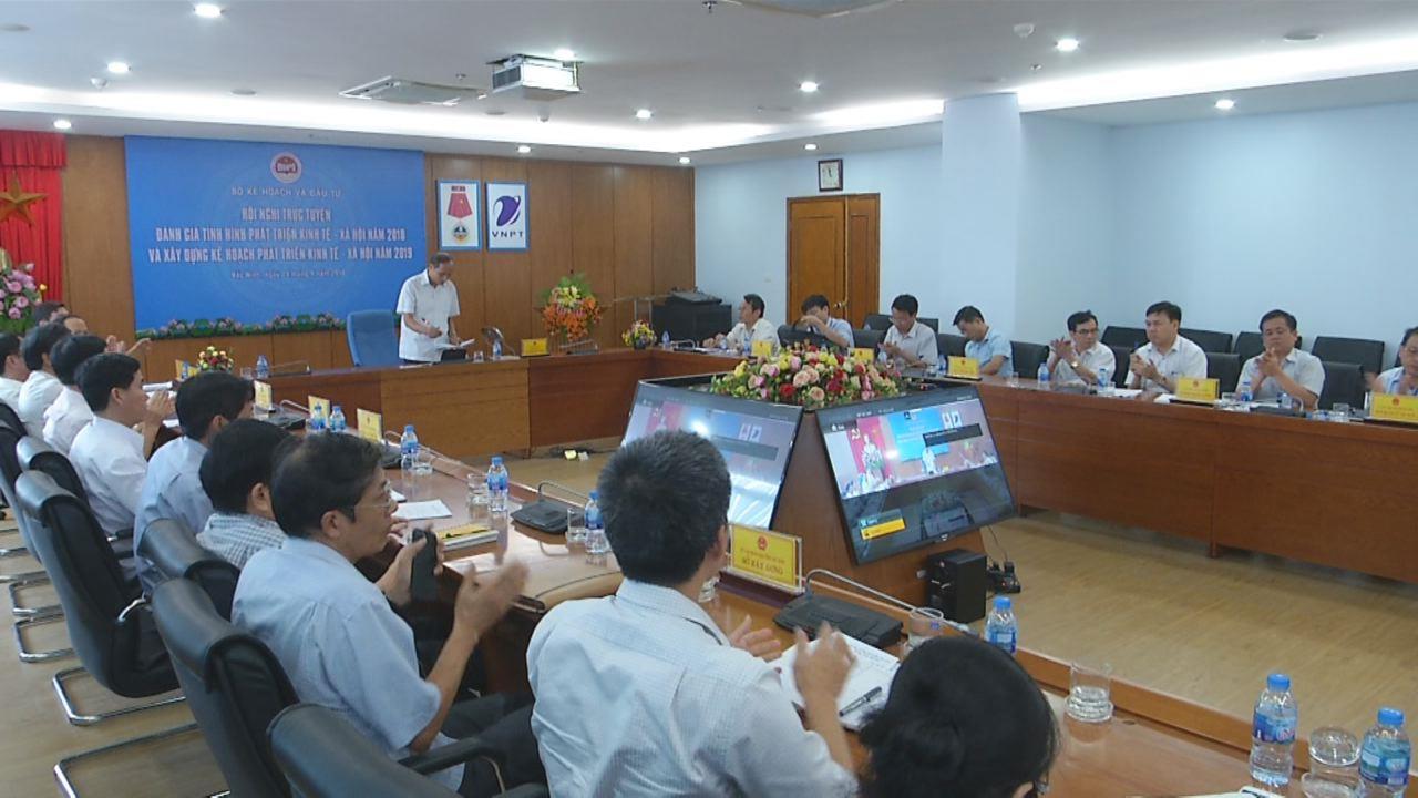 Hội nghị trực tuyến đánh giá tình hình phát triển kinh tế - xã hội năm 2018