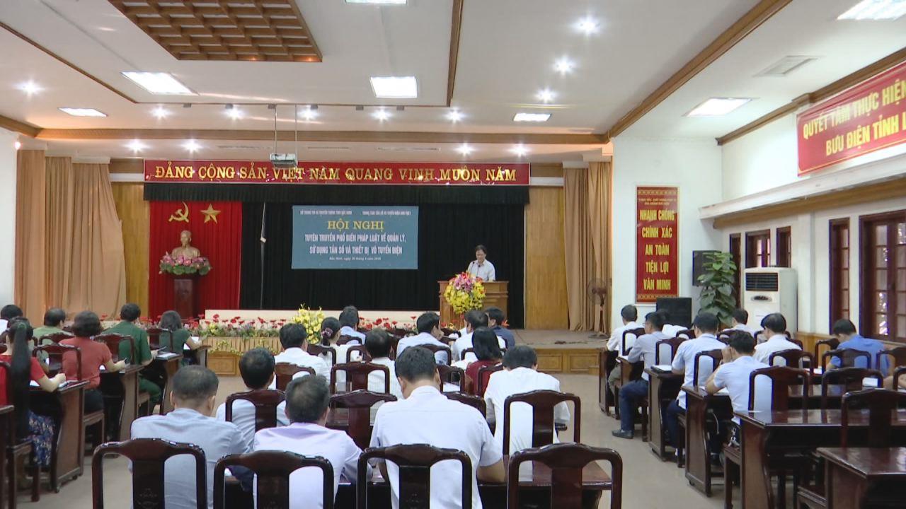 Phổ biến pháp luật về quản lý, sử dụng tần số  và thiết bị vô tuyến điện trên địa bàn tỉnh