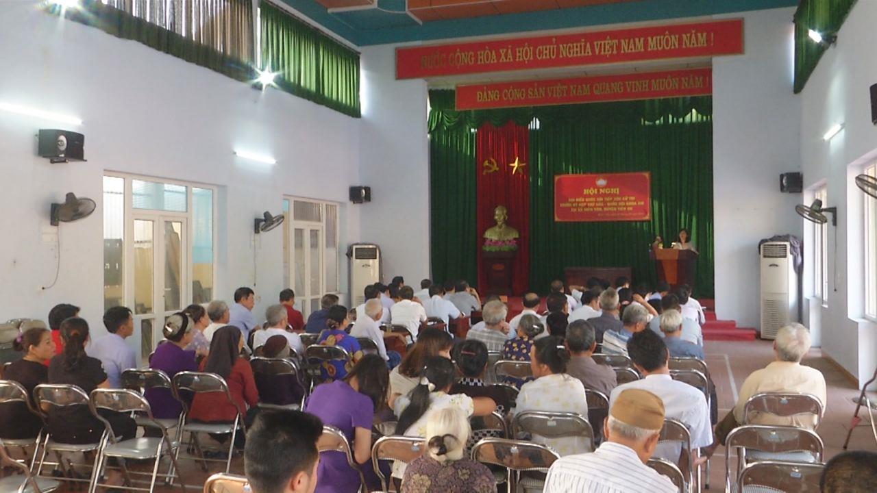 Đoàn Đại biểu Quốc hội tỉnh tiếp xúc cử tri tại huyện Tiên Du
