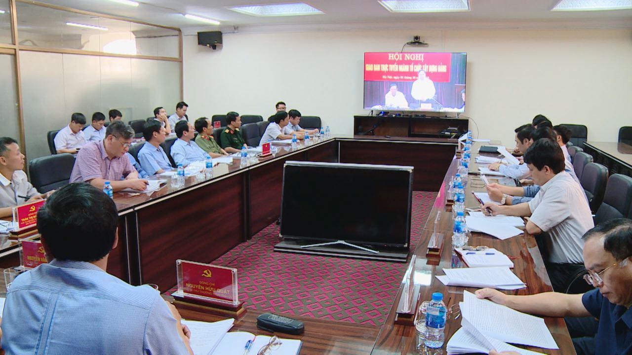Hội nghị giao ban ngành Tổ chức Xây dựng đảng