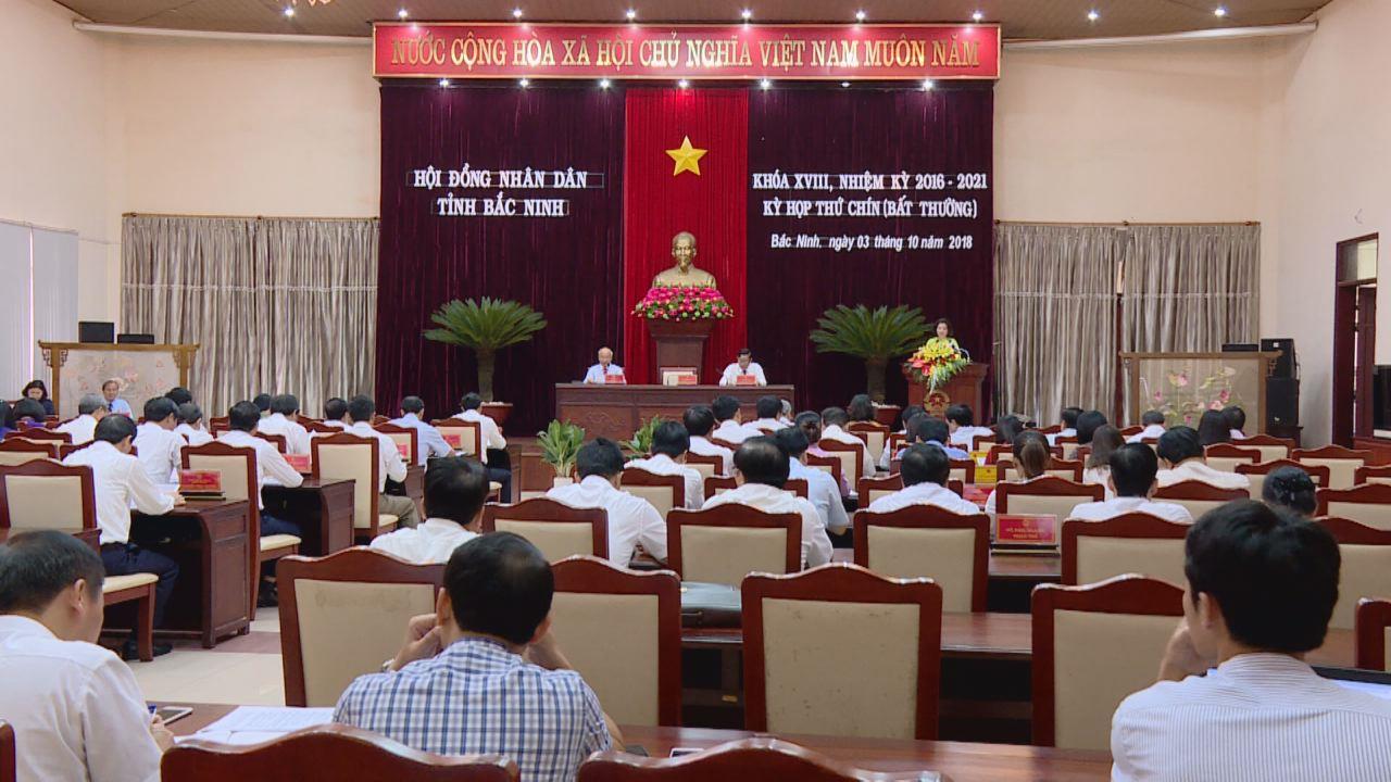 HĐND tỉnh khóa 18 tổ chức kỳ họp thứ 9 (bất thường)