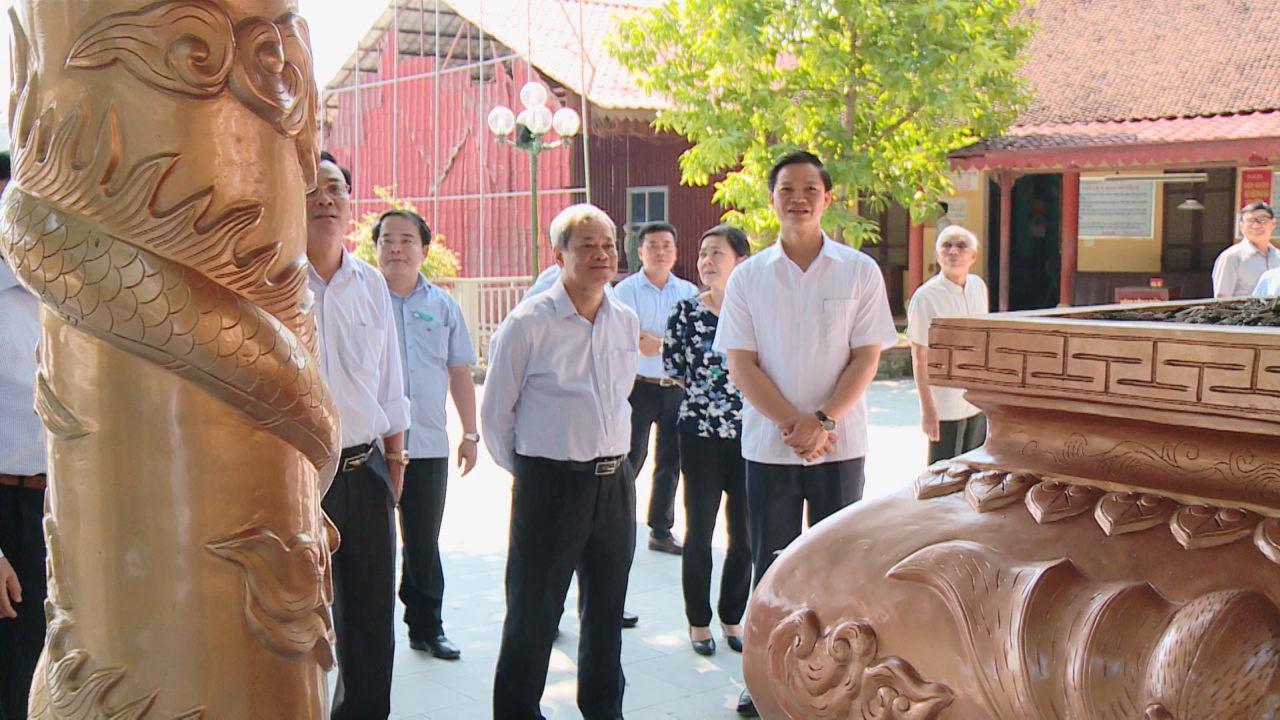 Chủ tịch UBND tỉnh kiểm tra một số di tích lịch sử văn hóa  tiêu biểu trên địa bàn thành phố Bắc Ninh