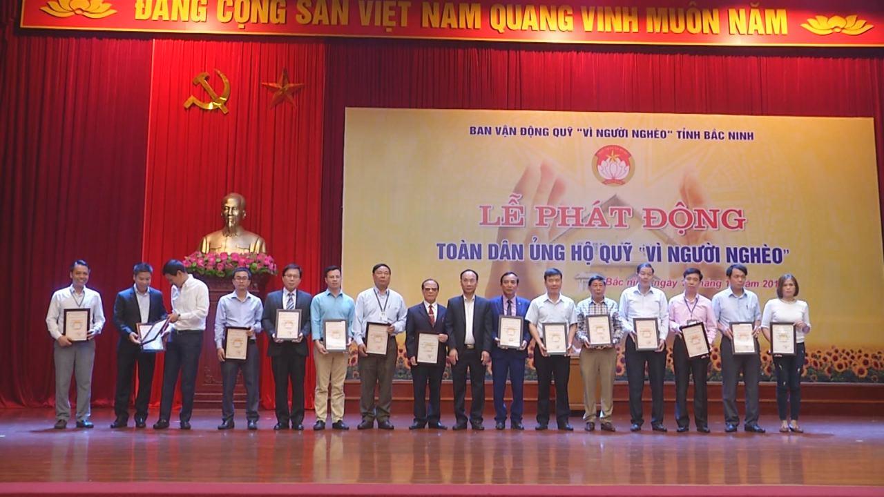Bắc Ninh vận động được 8,2 tỷ đồng Quỹ vì người nghèo