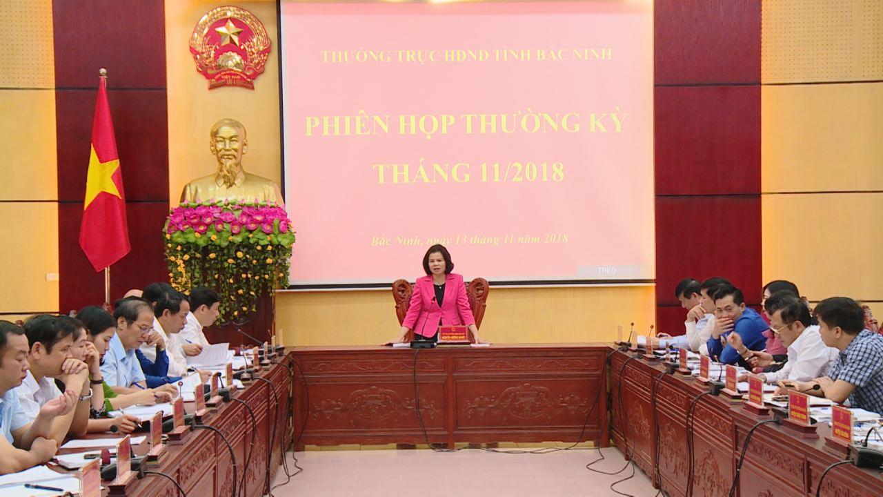 Thường trực HĐND tỉnh họp phiên thường kỳ tháng 11