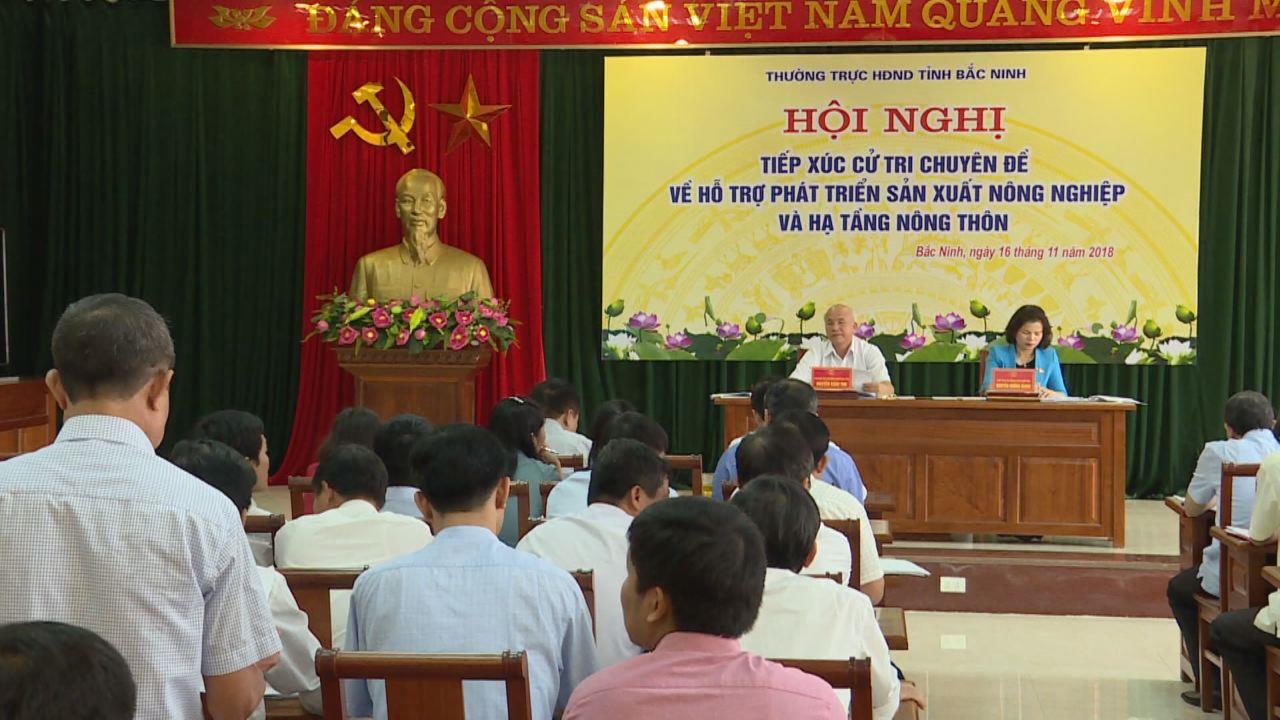 HĐND tỉnh tiếp xúc cử tri chuyên đề lĩnh vực nông nghiệp
