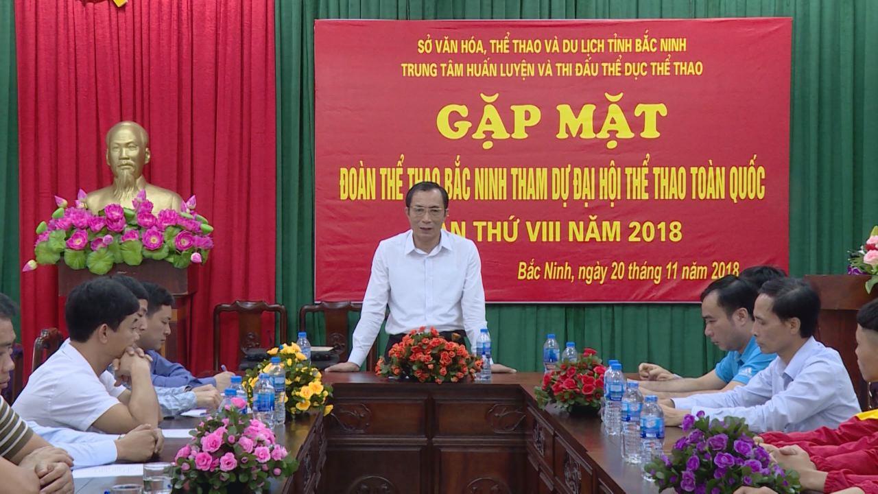Phó Chủ tịch UBND tỉnh Nguyễn Văn Phong gặp mặt, động viên đoàn thể thao Bắc Ninh dự Đại hội Thể thao toàn quốc lần thứ VIII