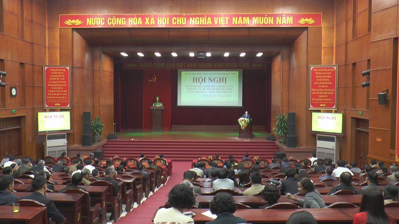 Đoàn Đại biểu Quốc hội tỉnh tiếp xúc cử tri tại thành phố Bắc Ninh, huyện Gia Bình
