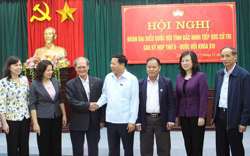 Đoàn Đại biểu Quốc hội tỉnh tiếp xúc cử tri tại thị xã Từ Sơn