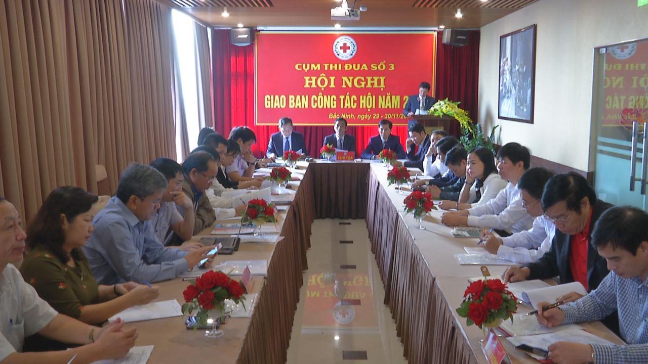 Giao ban Cụm thi đua số 3 Hội Chữ thập đỏ các tỉnh đồng bằng sông Hồng