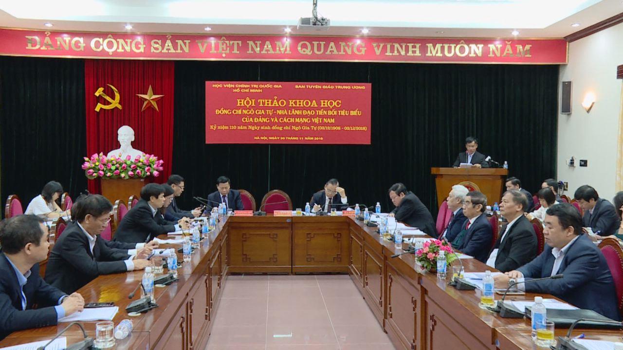 Hội thảo khoa học “Đồng chí Ngô Gia Tự - Nhà lãnh đạo tiền bối tiêu biểu của Đảng và cách mạng Việt Nam”