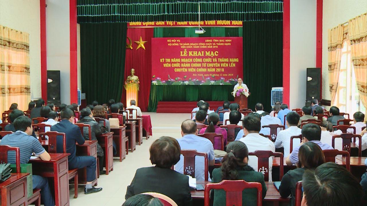 Bắc Ninh: Khai mạc kỳ thi nâng ngạch công chức năm 2018