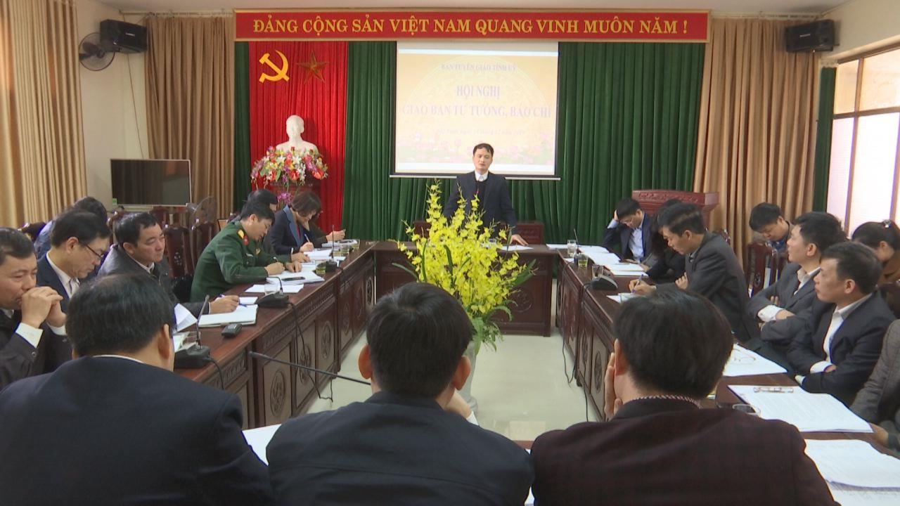 Giao ban công tác tư tưởng, báo chí tháng 12