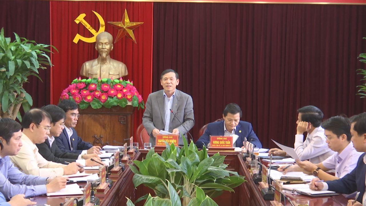Phó Chủ tịch Thường trực UBND tỉnh Nguyễn Tiến Nhường  làm việc tại thành phố Bắc Ninh
