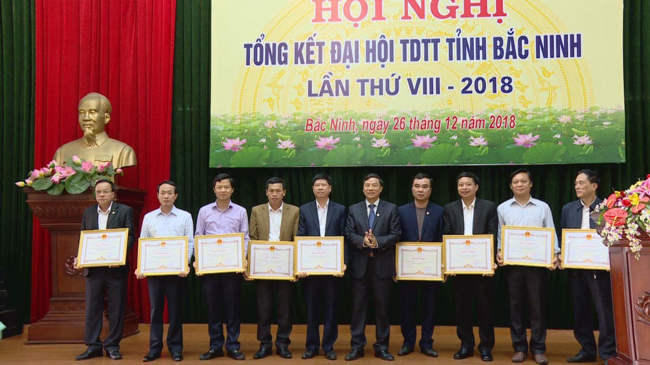 Tổng kết Đại hội Thể dục, thể thao các cấp tỉnh Bắc Ninh lần thứ 8