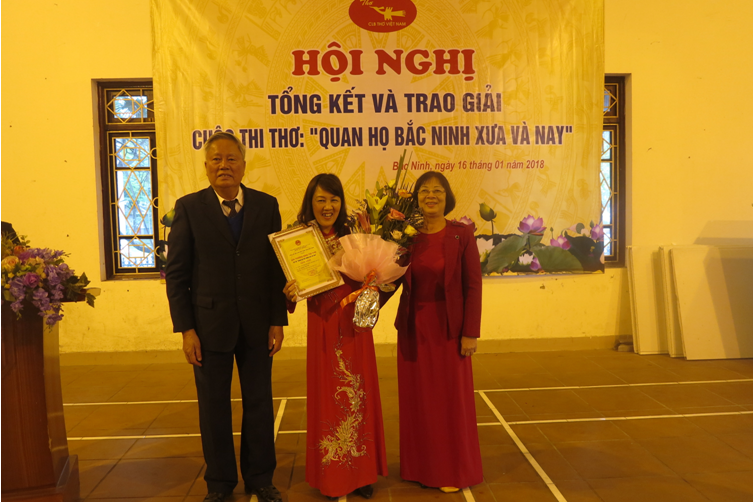 Trao giải cuộc thi thơ “Quan họ Bắc Ninh xưa và nay”