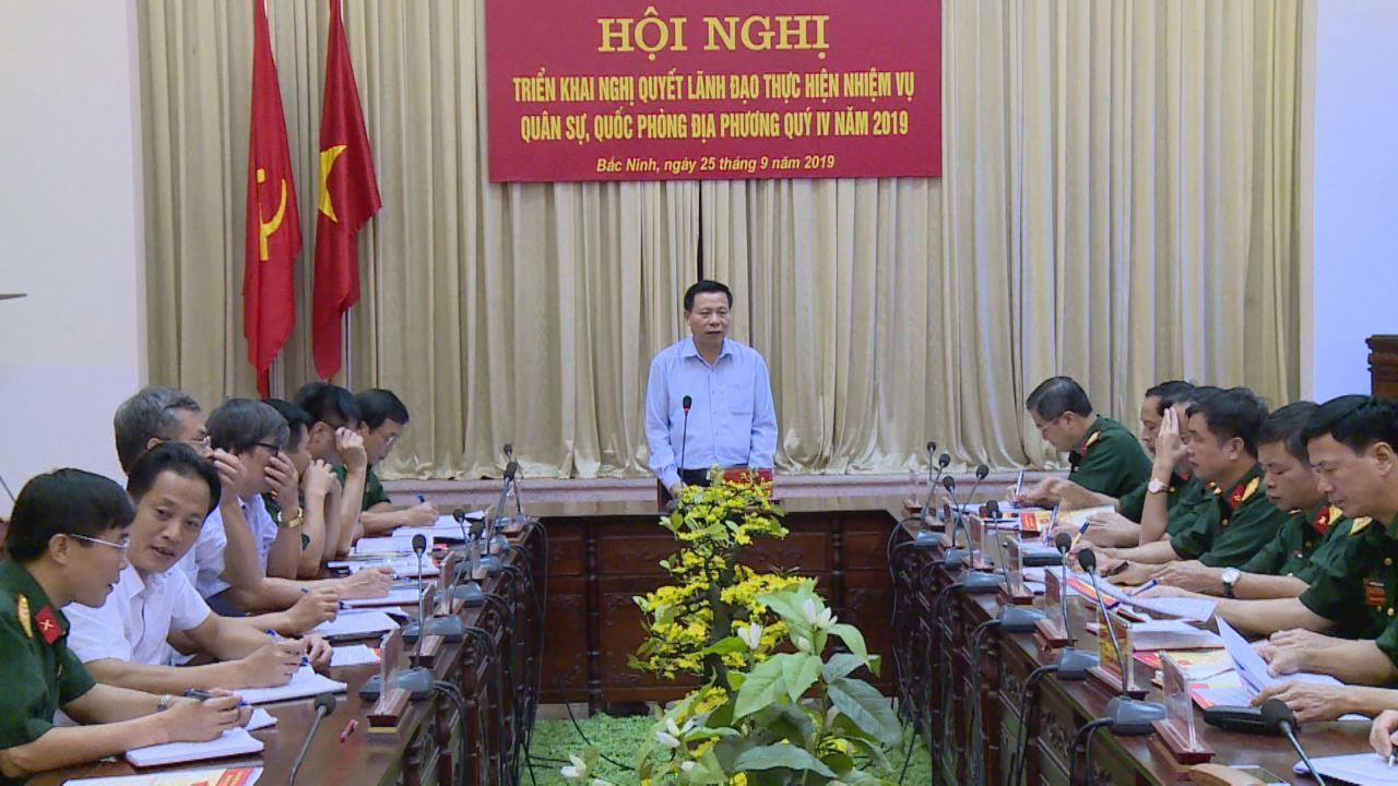 Đảng ủy Quân sự tỉnh ra Nghị quyết lãnh đạo thực hiện  nhiệm vụ quân sự, quốc phòng địa phương quý 4/2019