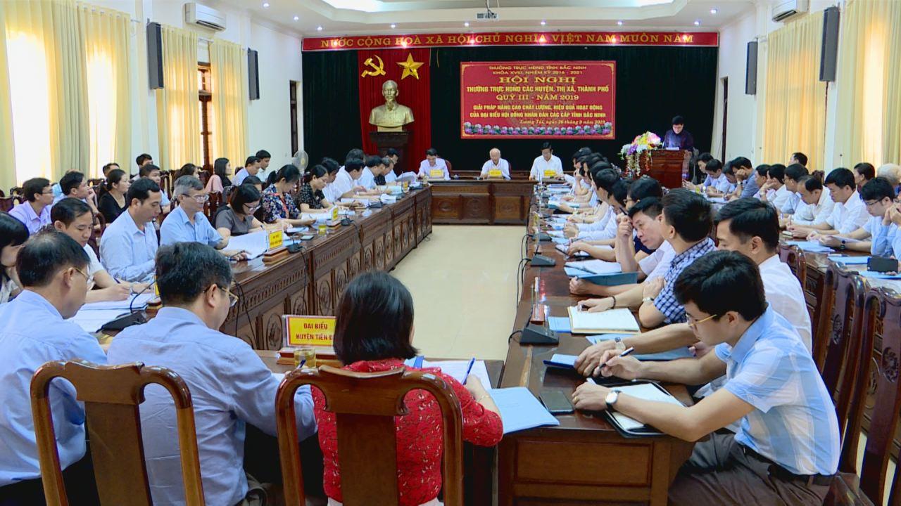 Giao ban Thường trực HĐND tỉnh với các huyện, thị xã, thành phố