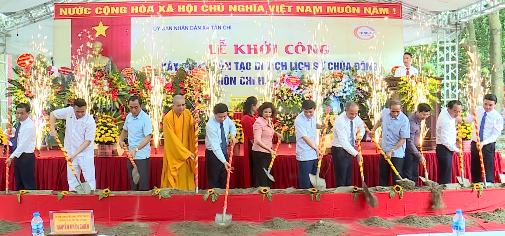 Khởi công xây dựng Chùa Đông, xã Tân Chi, huyện Tiên Du