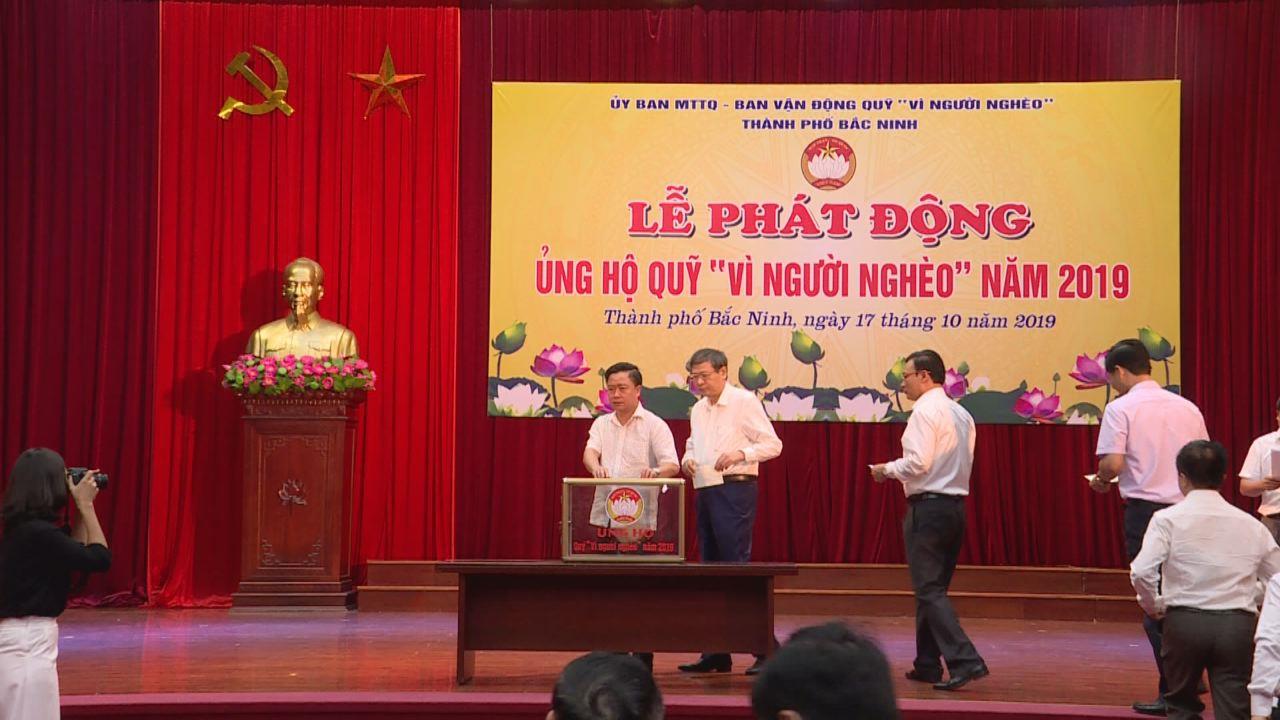 Thành phố Bắc Ninh phát động ủng hộ Quỹ “Vì người nghèo” 2019