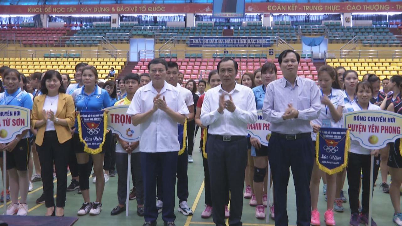 Khai mạc Giải vô địch bóng chuyền tỉnh Bắc Ninh năm 2019