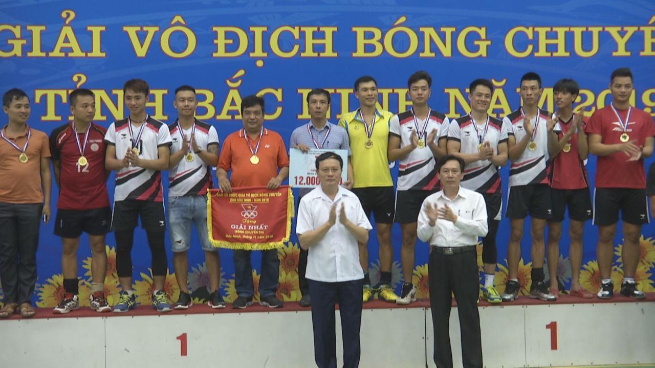 Kết thúc và trao giải vô địch bóng chuyền tỉnh Bắc Ninh năm 2019