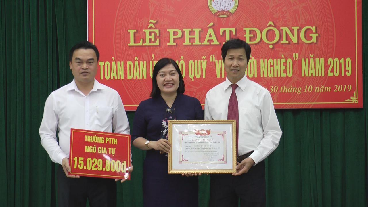 Thị xã Từ Sơn phát động ủng hộ Quỹ “Vì người nghèo”