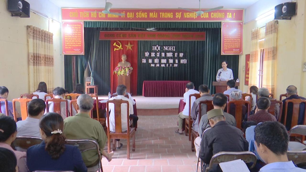 Tổ đại biểu HĐND tỉnh khu vực huyện Thuận Thành  tiếp xúc cử tri xã Song Liễu