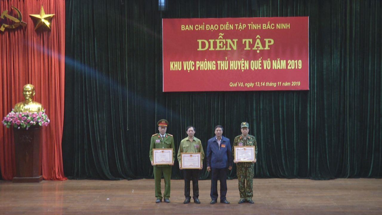 Quế Võ hoàn thành diễn tập khu vực phòng thủ huyện năm 2019