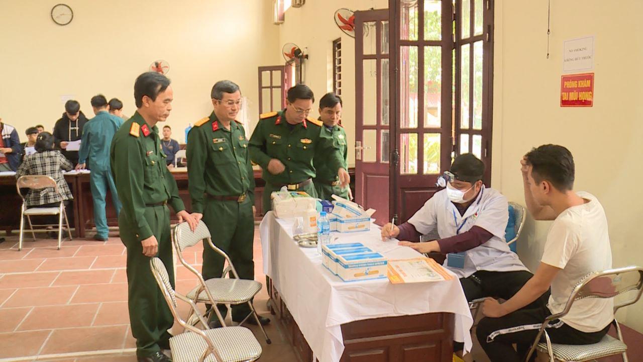 Bộ CHQS tỉnh kiểm tra công tác khám tuyển công dân sẵn sàng nhập ngũ năm 2020