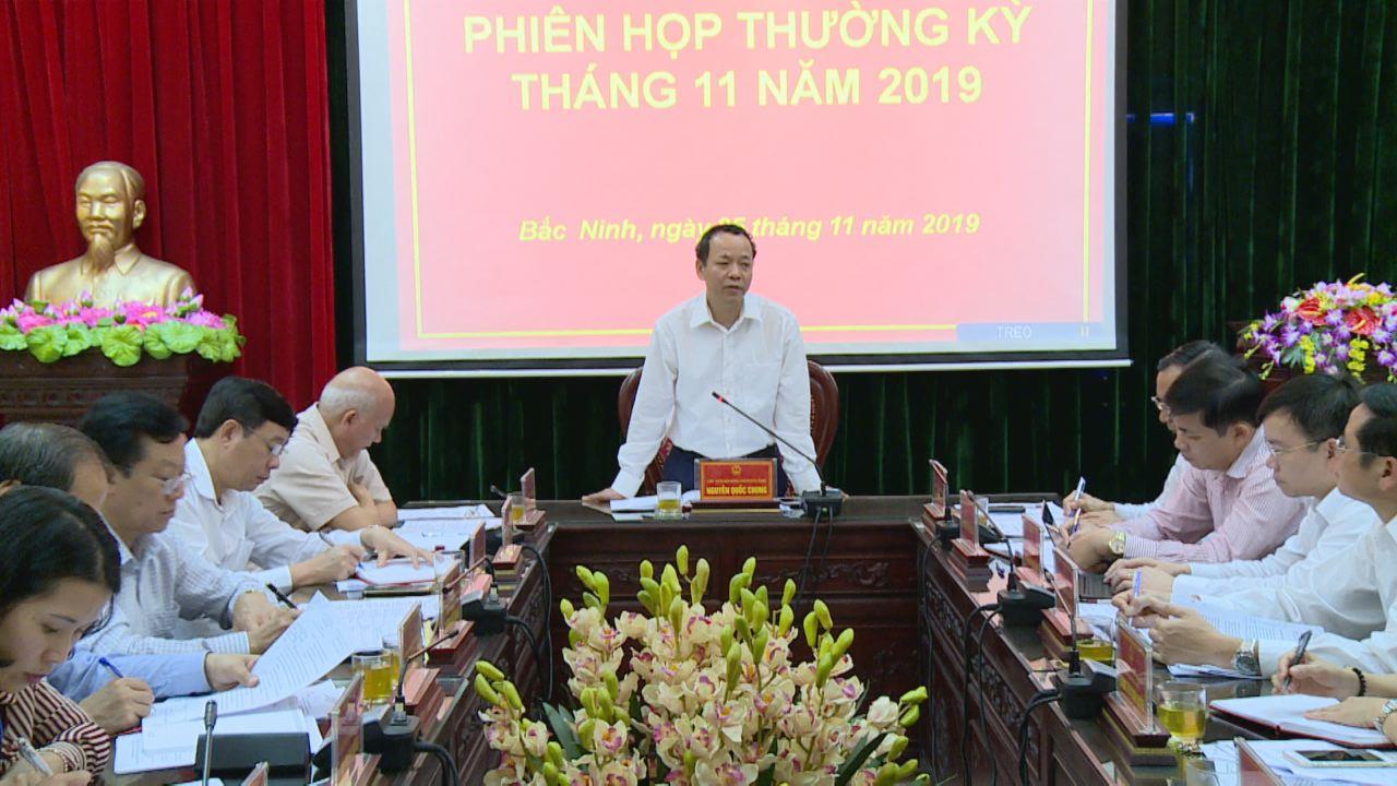 Thường trực HĐND tỉnh họp phiên thường kỳ tháng 11/2019