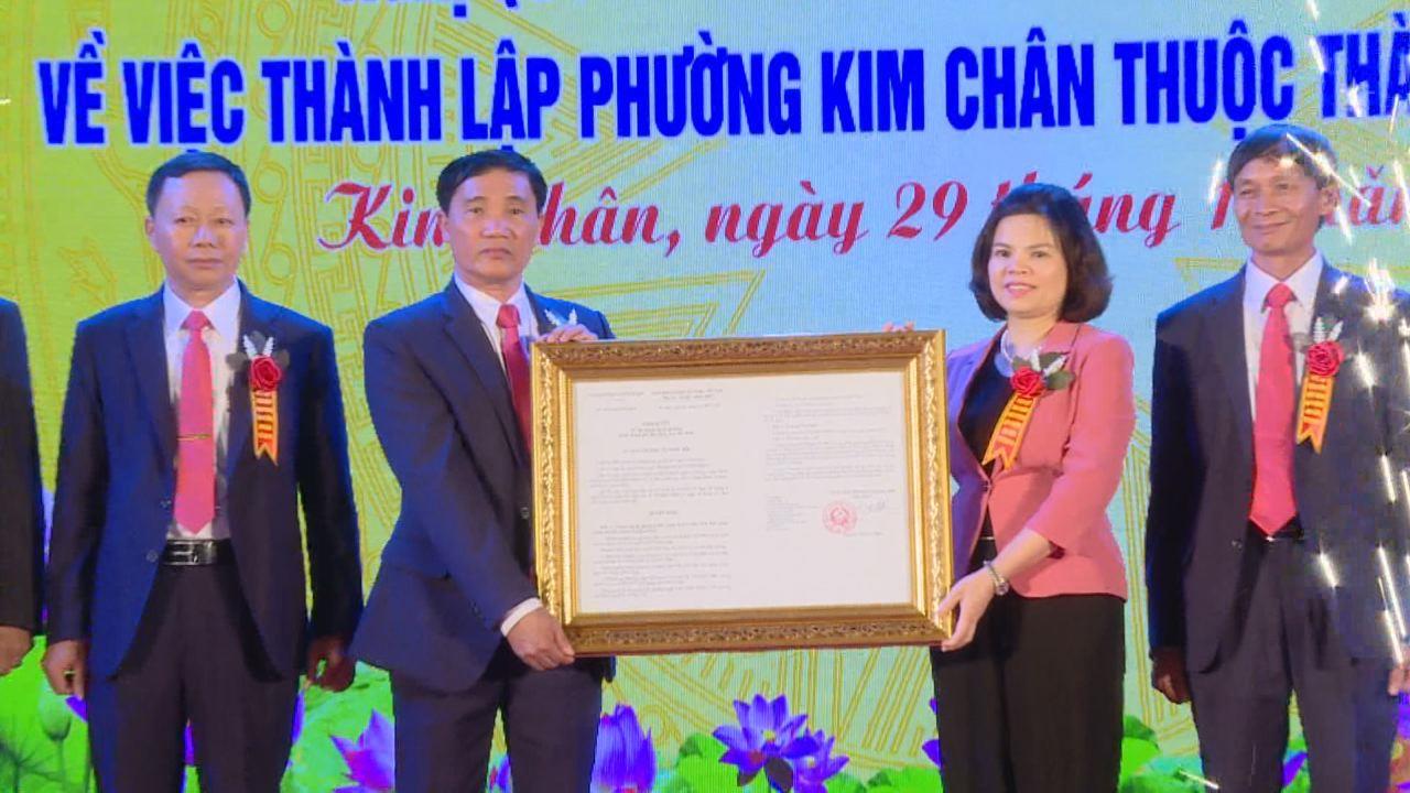 Lễ công bố thành lập phường Kim Chân