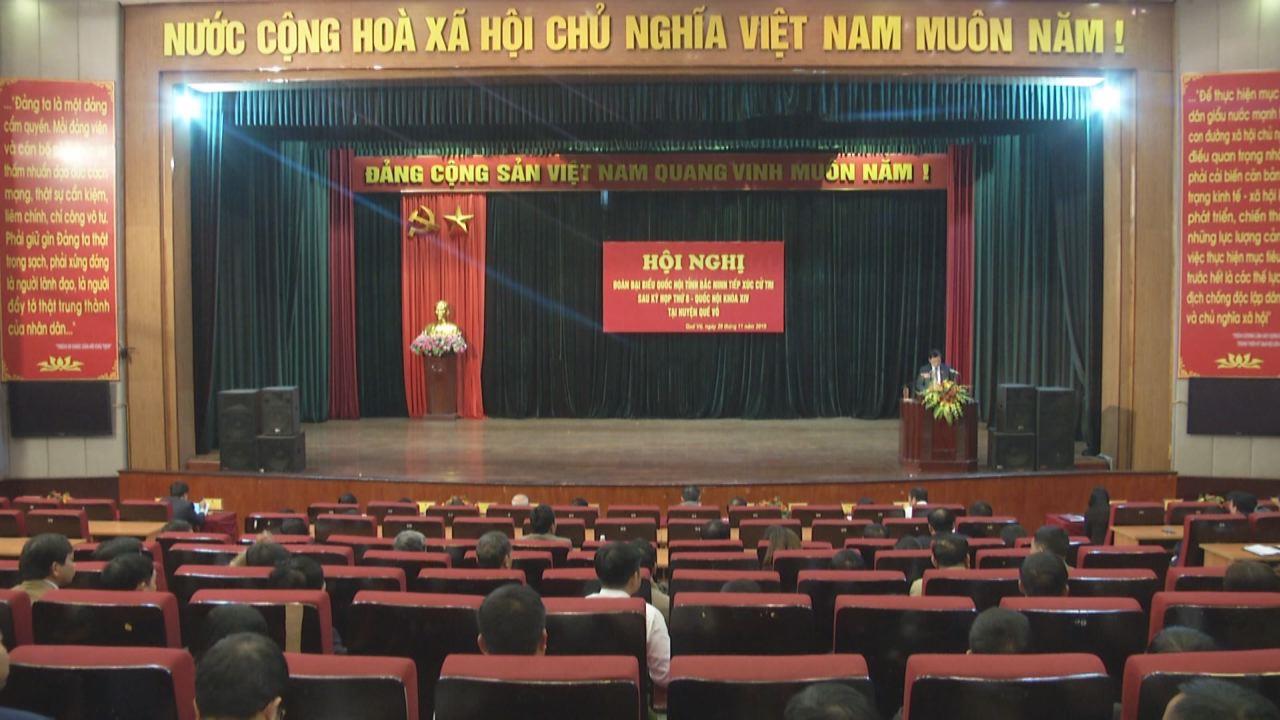 Đoàn Đại biểu Quốc hội tỉnh tiếp xúc cử tri huyện Quế Võ