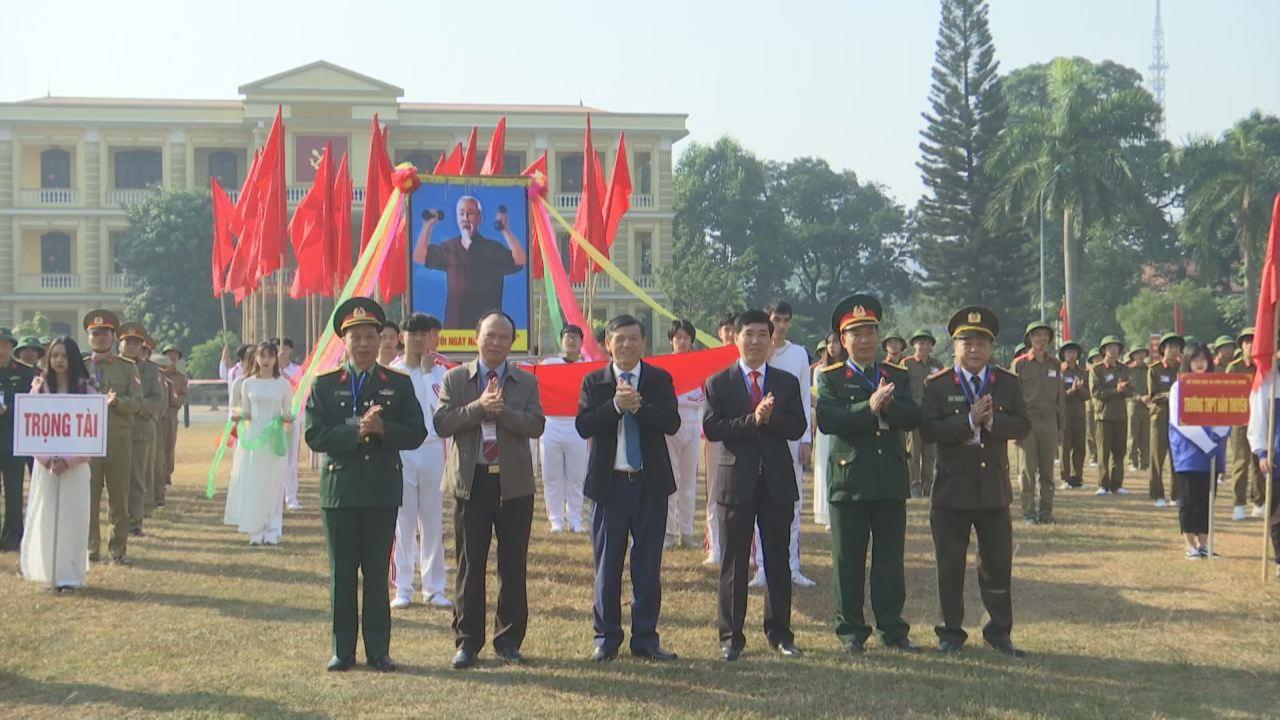 Khai mạc Hội thao Giáo dục quốc phòng và an ninh  cho học sinh THPT tỉnh năm 2019