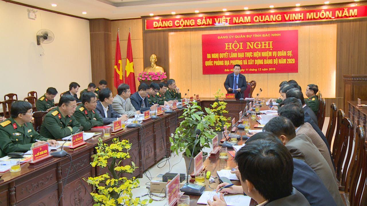 Đảng ủy Quân sự tỉnh ra Nghị quyết lãnh đạo nhiệm vụ năm 2020