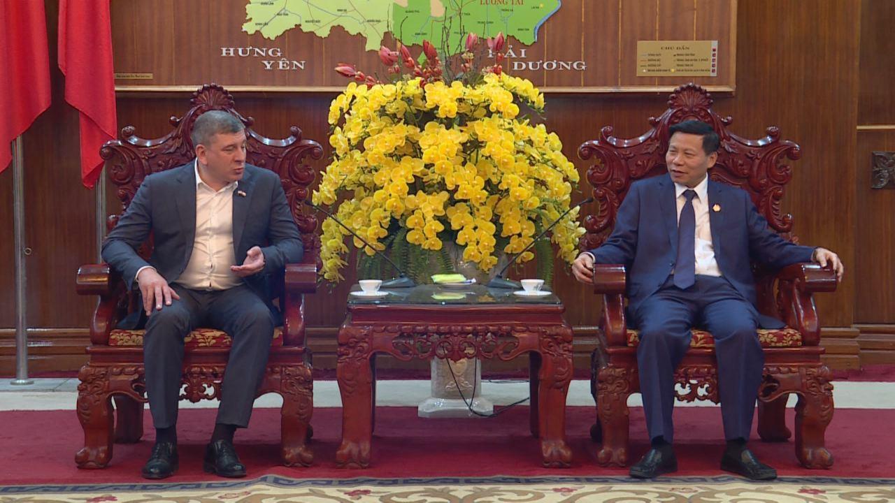 Đoàn công tác Cộng hòa Mordovia (Liên Bang Nga) thăm và làm việc tại Bắc Ninh