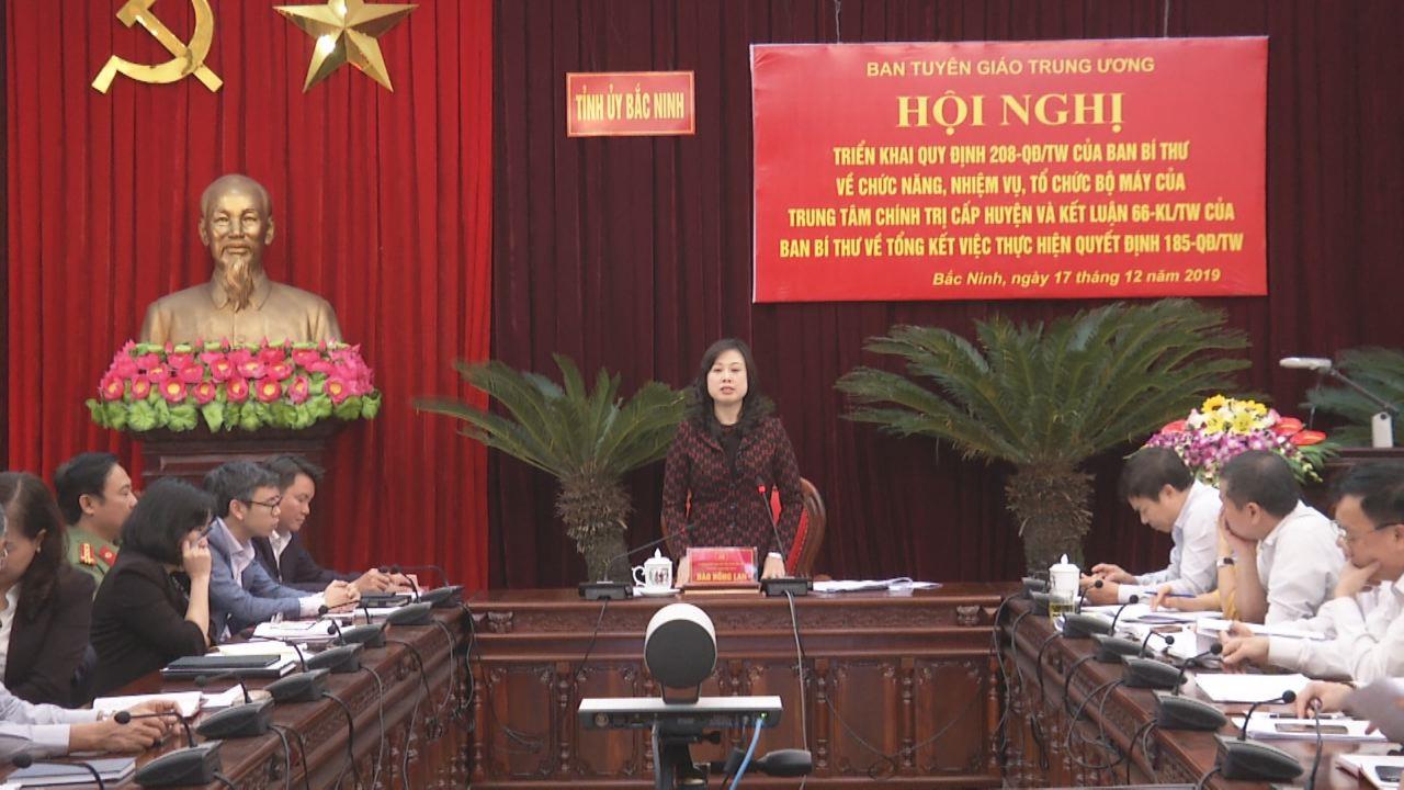 Ban Tuyên giáo T.Ư triển khai Quy định 208 và Kết luận 66 của Ban Bí thư