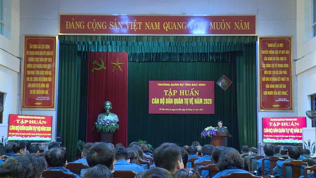 Bộ Chỉ huy Quân sự tỉnh khai mạc tập huấn cán bộ dân quân, tự vệ năm 2020