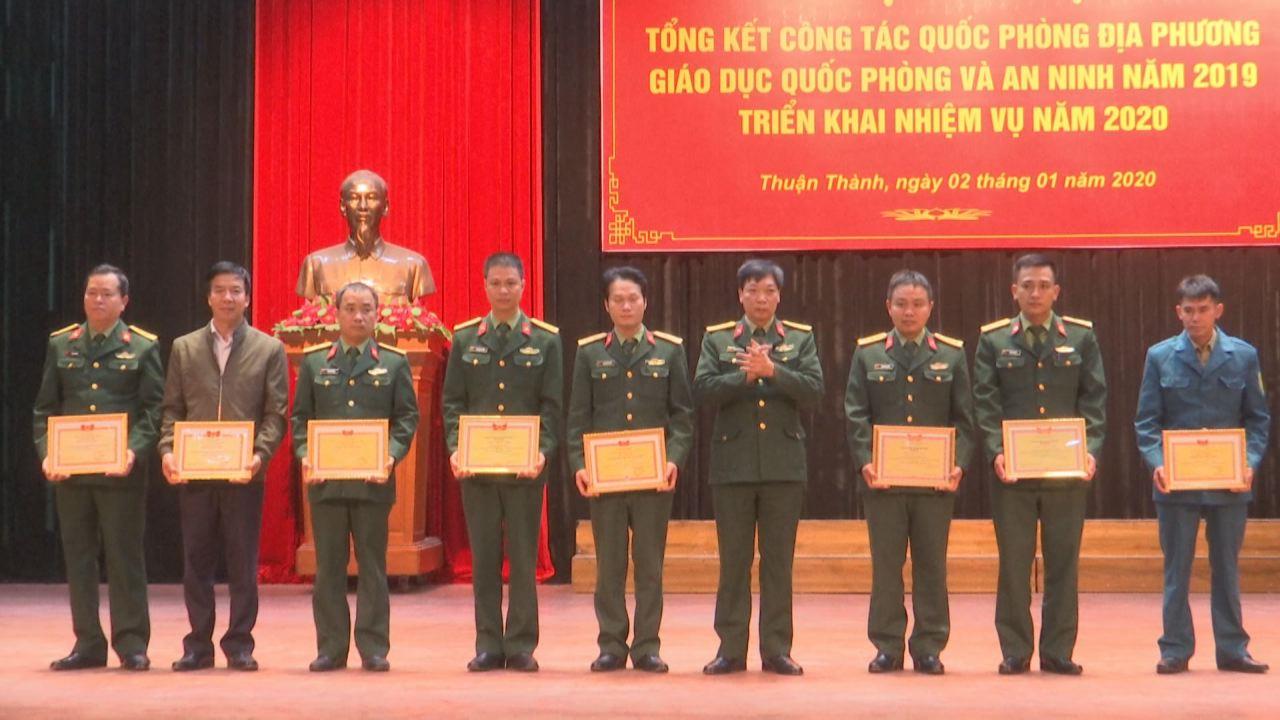 Thuận Thành triển khai công tác quốc phòng địa phương năm 2020