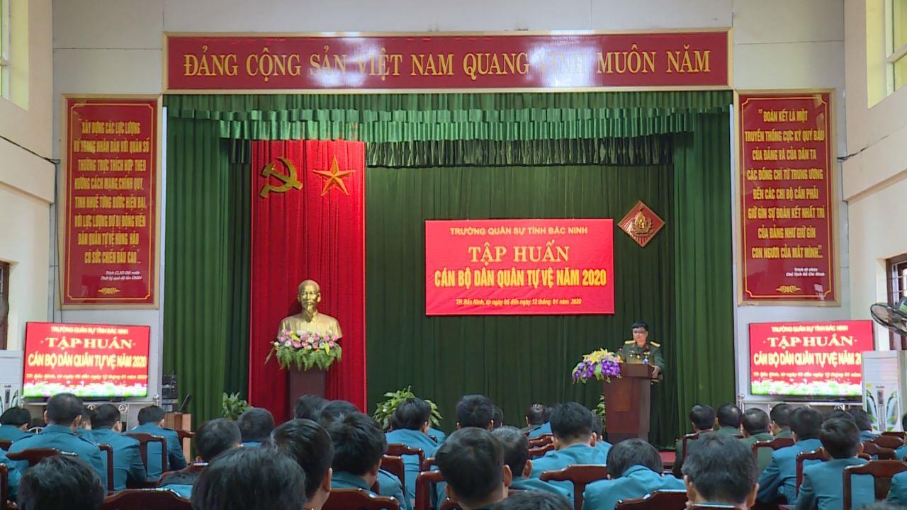 Trường Quân sự tỉnh khai mạc tập huấn dân quân tự vệ
