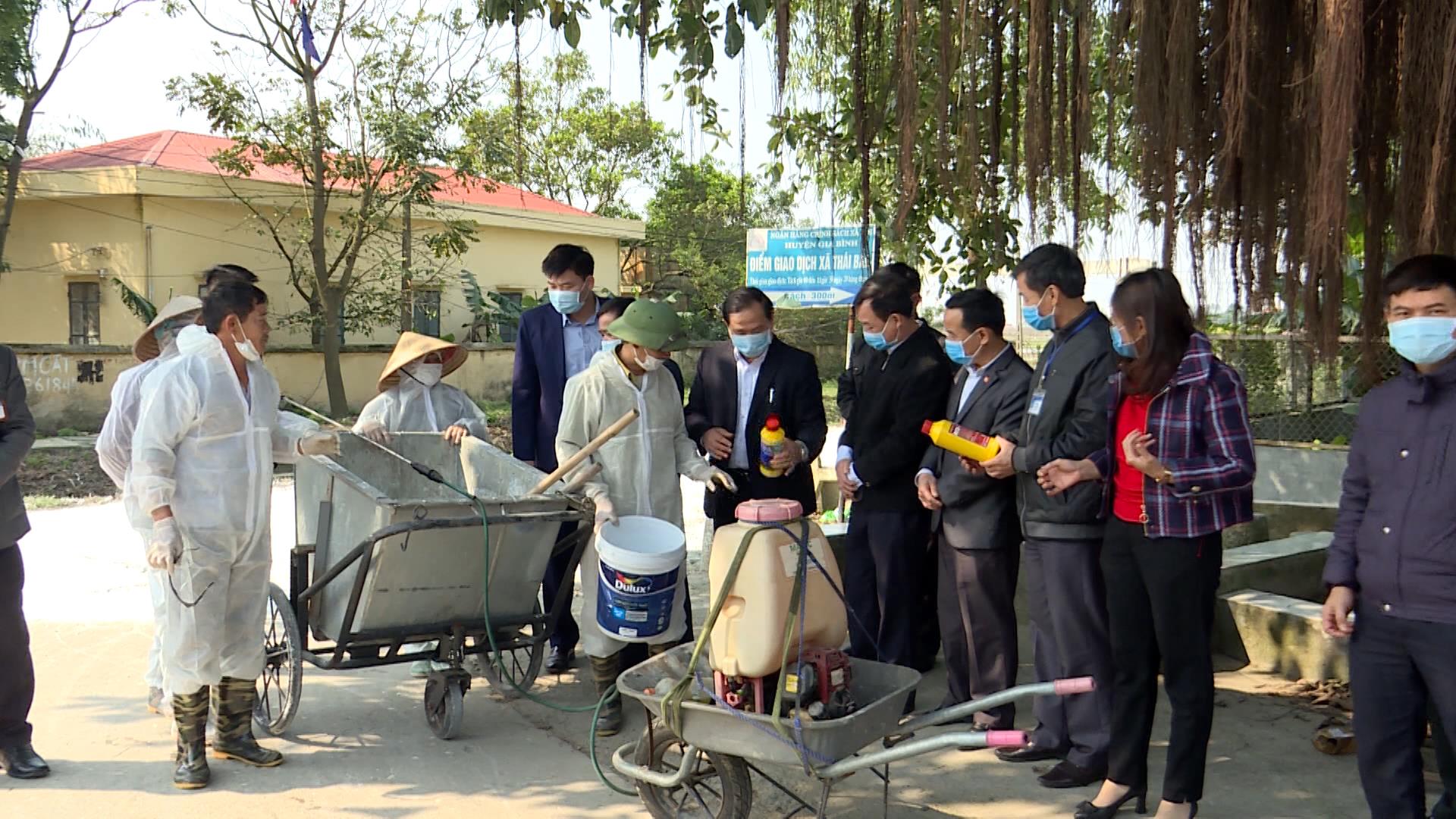 Sở Nông nghiệp và Phát triển nông thôn kiểm tra phòng chống dịch cúm gia cầm tại Gia Bình