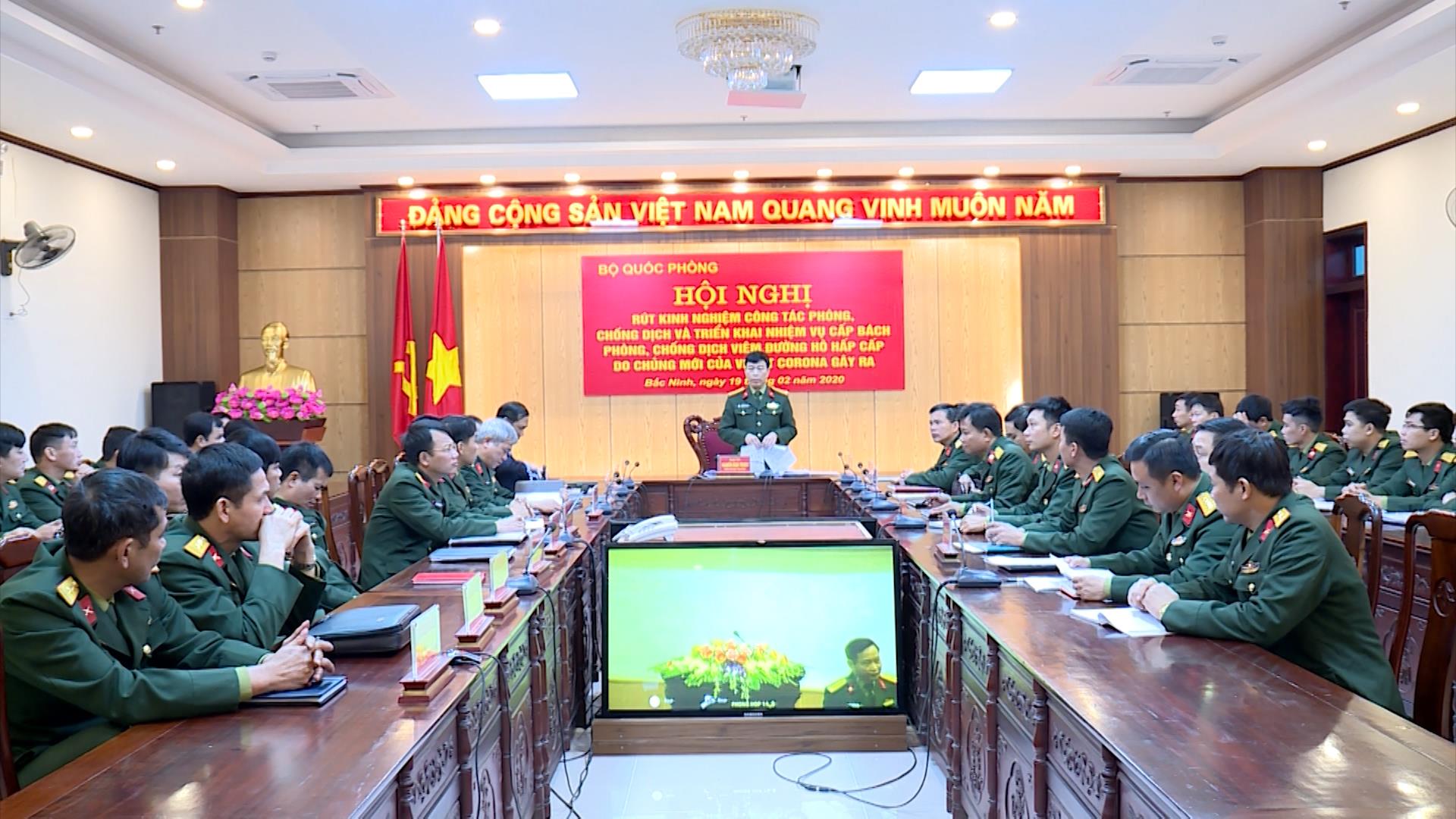 Hội nghị toàn quân rút kinh nghiệm công tác phòng chống  và triển khai nhiệm vụ cấp bách phòng chống dịch Corona 