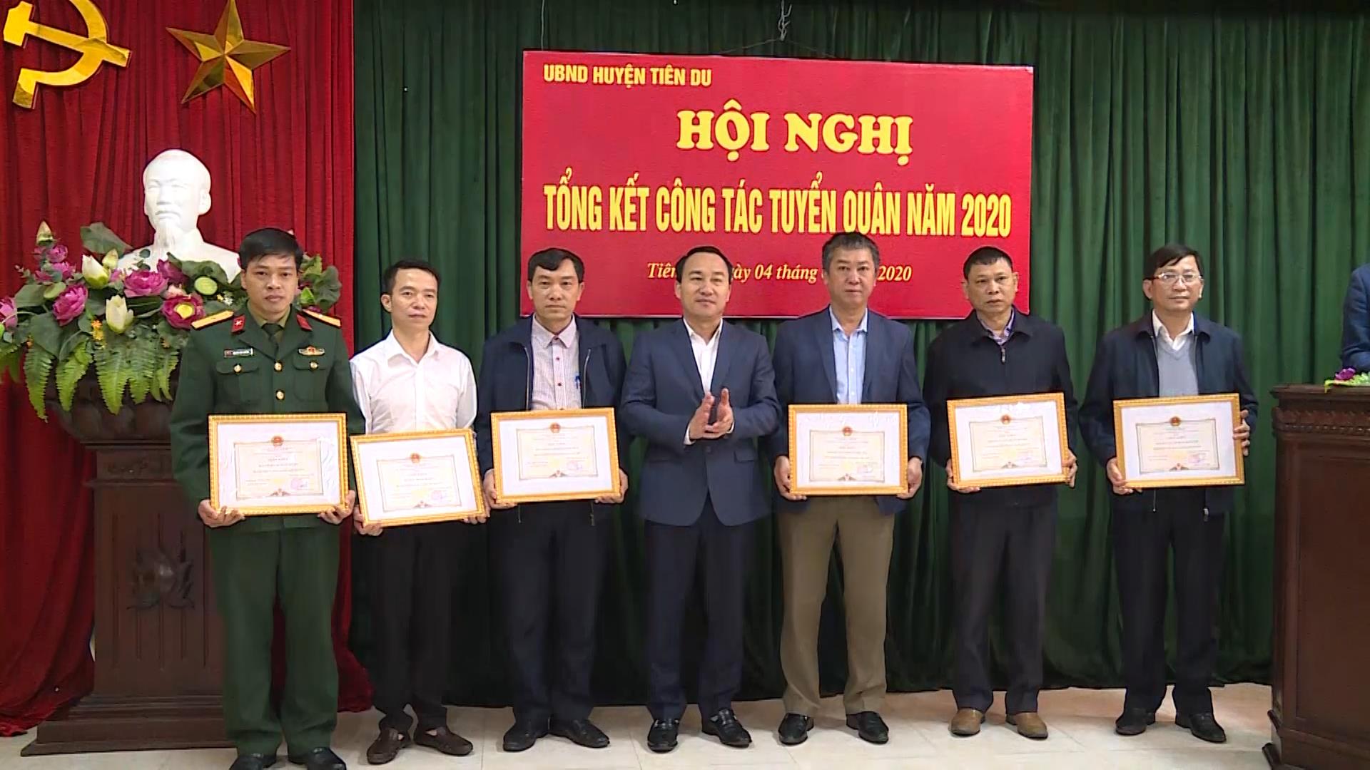 Huyện Tiên Du tổng kết công tác tuyển quân năm 2020